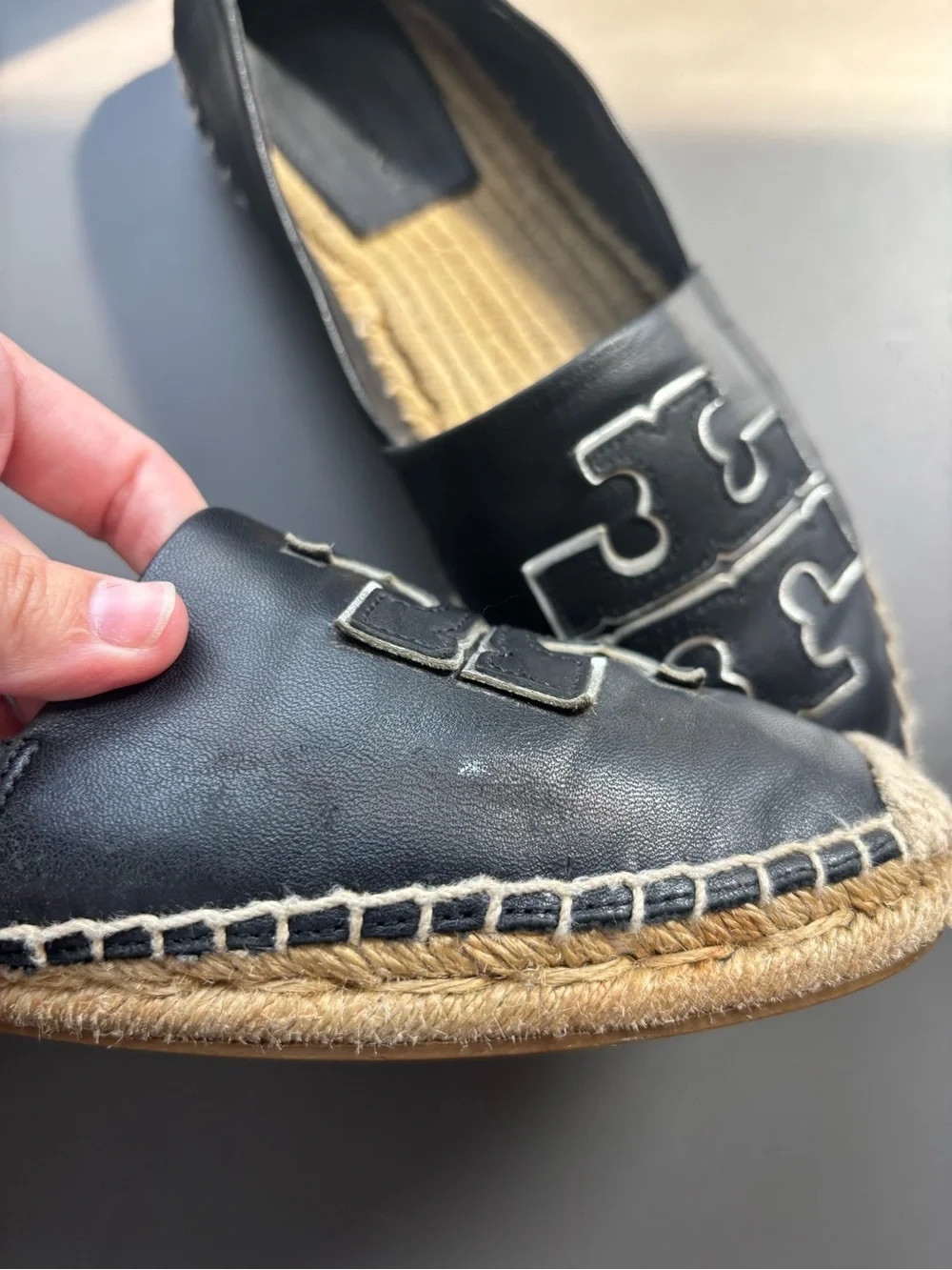 Tory Burch Leather Espadrilles- 8